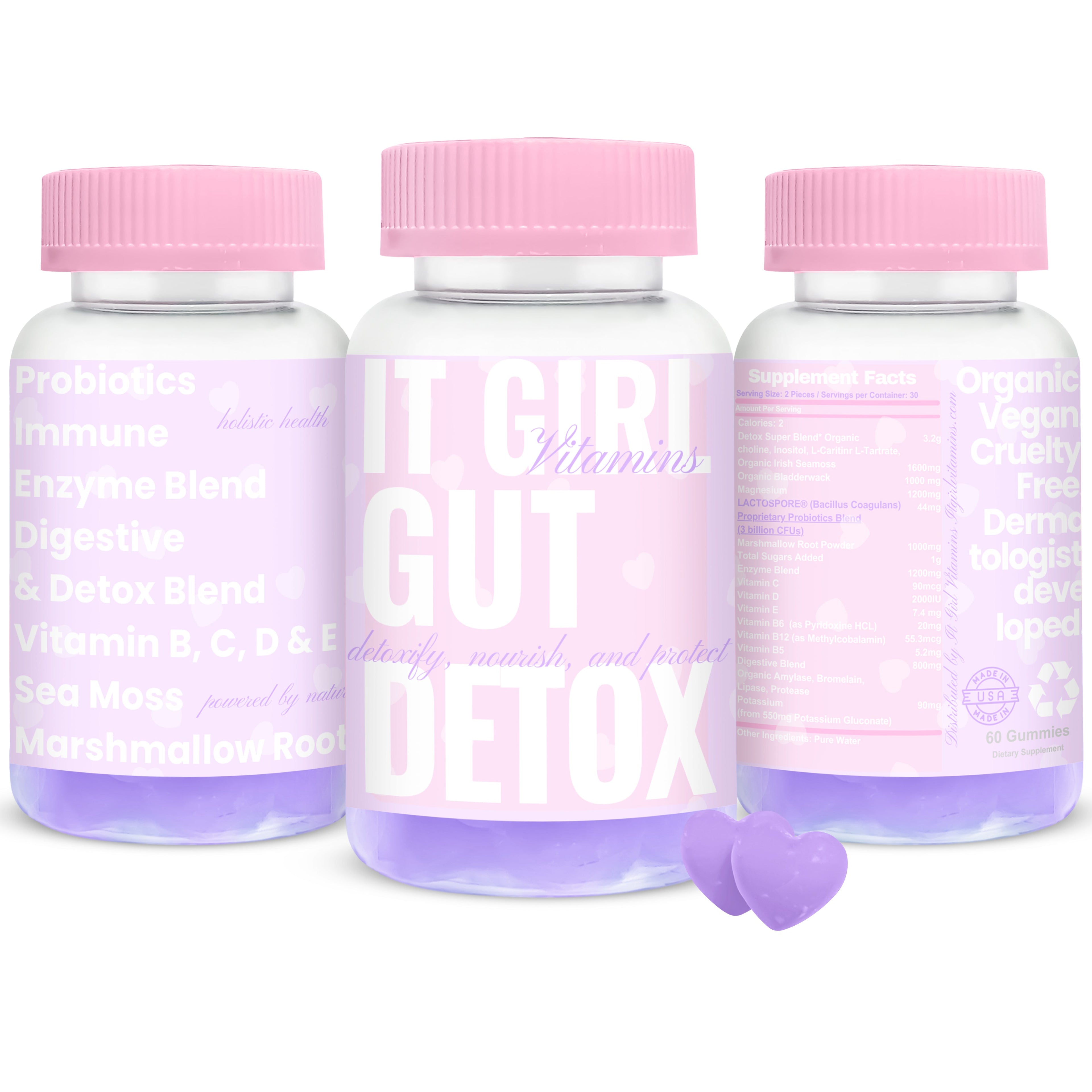 Why It Girl Gut Detox is our most loved  best selling #1 Natural Cleanse Gummies in the world: