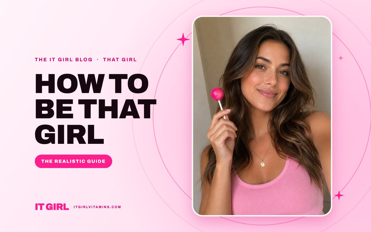 How to be that girl, the realistic guide: woman in a pink tank top holding a hot pink lollipop