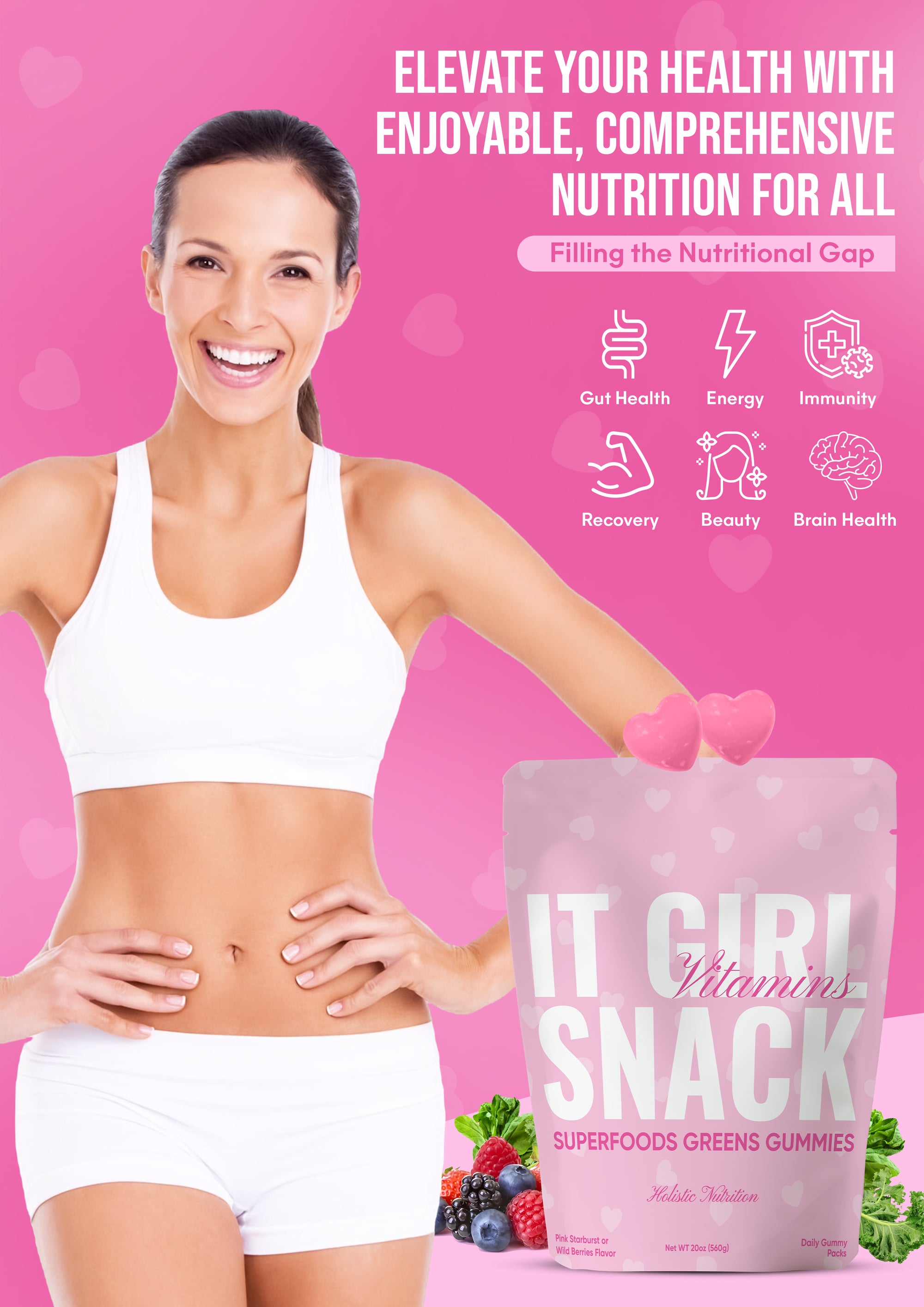 It Girl Fruit Snacks – Daily Superfoods Greens Gummies