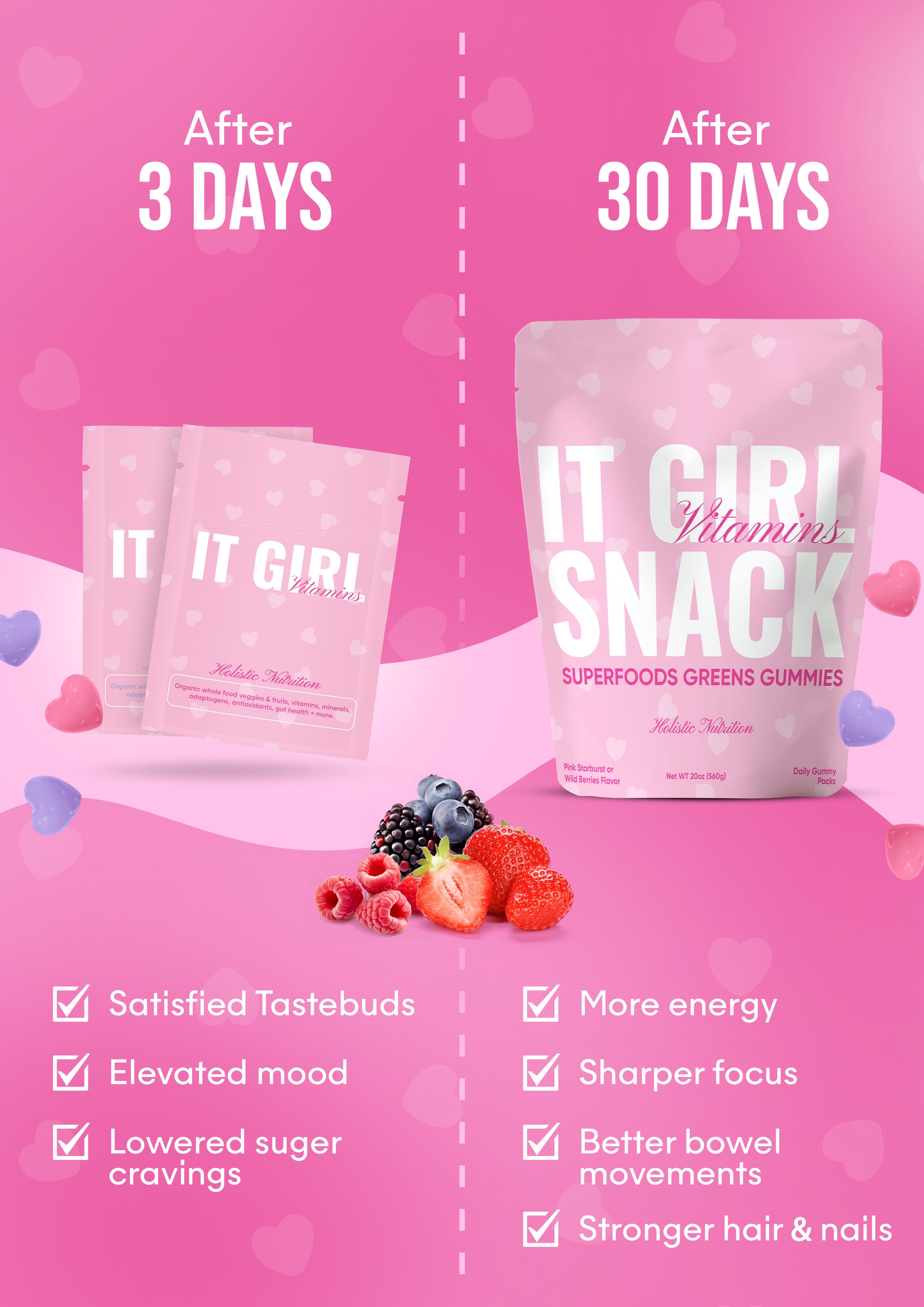 It Girl Snack - Superfood Greens Gummies