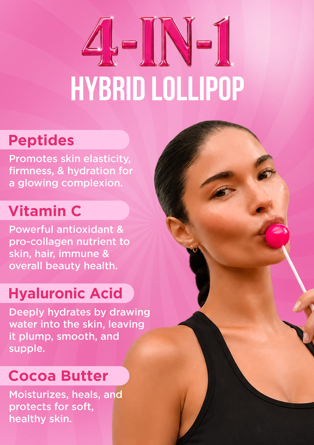 It Girl Beauty Lollipops | Collagen Peptide & Vitamin C Candy