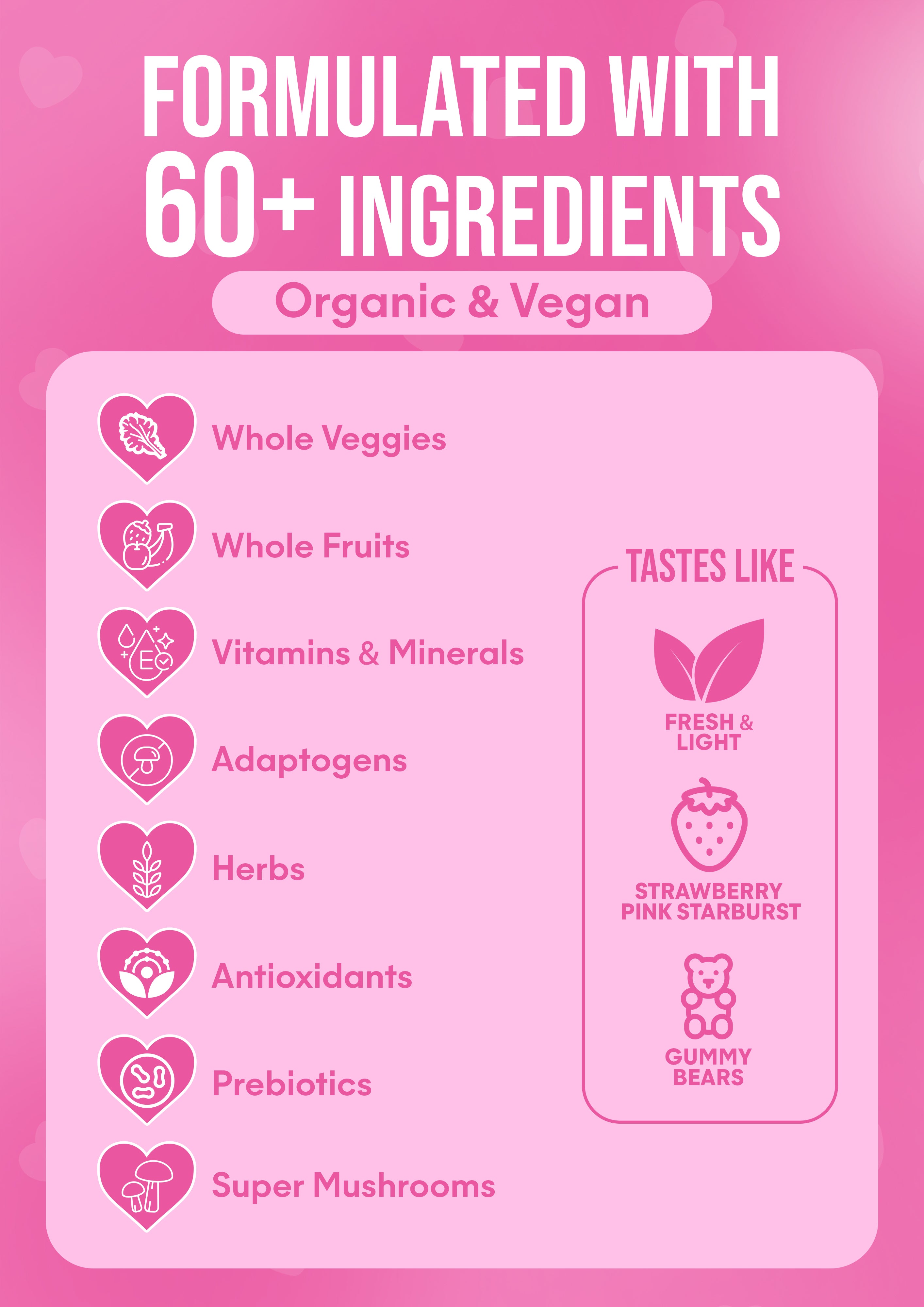 It Girl Fruit Snacks - Daily Superfoods Greens Gummies in Wild Berries