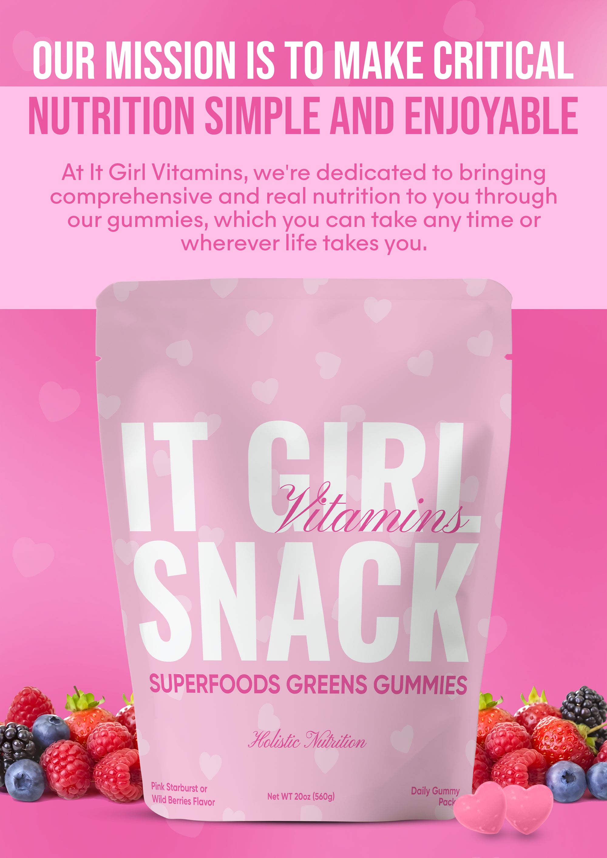 It Girl Fruit Snacks – Daily Superfoods Greens Gummies