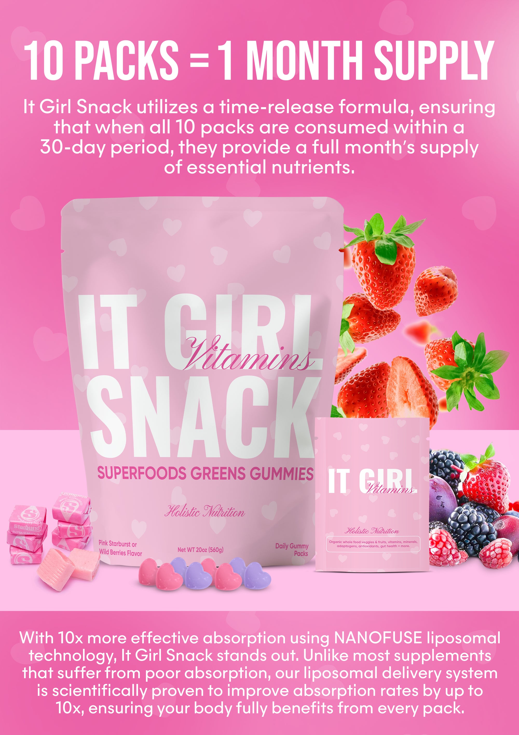 It Girl Snack - Superfood Greens Gummies