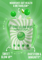 It Girl Greens Glow Pop™ 20 Gut Ingredients - Prebiotic Fiber + Probiotics