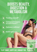 It Girl Greens Glow Pop™ 20 Gut Ingredients - Prebiotic Fiber + Probiotics