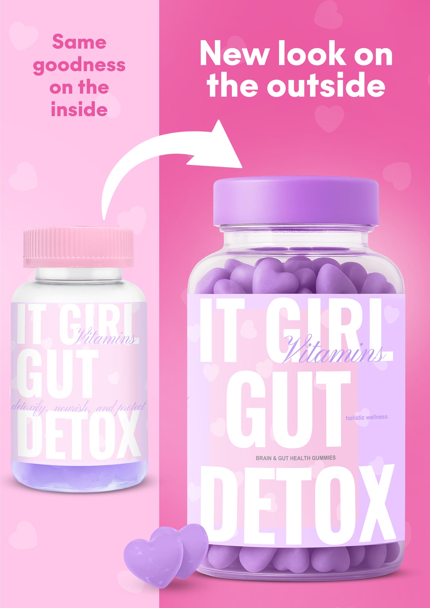 It Girl Gut Detox – Vegan Probiotic Gummies for Women, Bloating Relief, Digestion Support, Clean Ingredients, 30-Day Supply