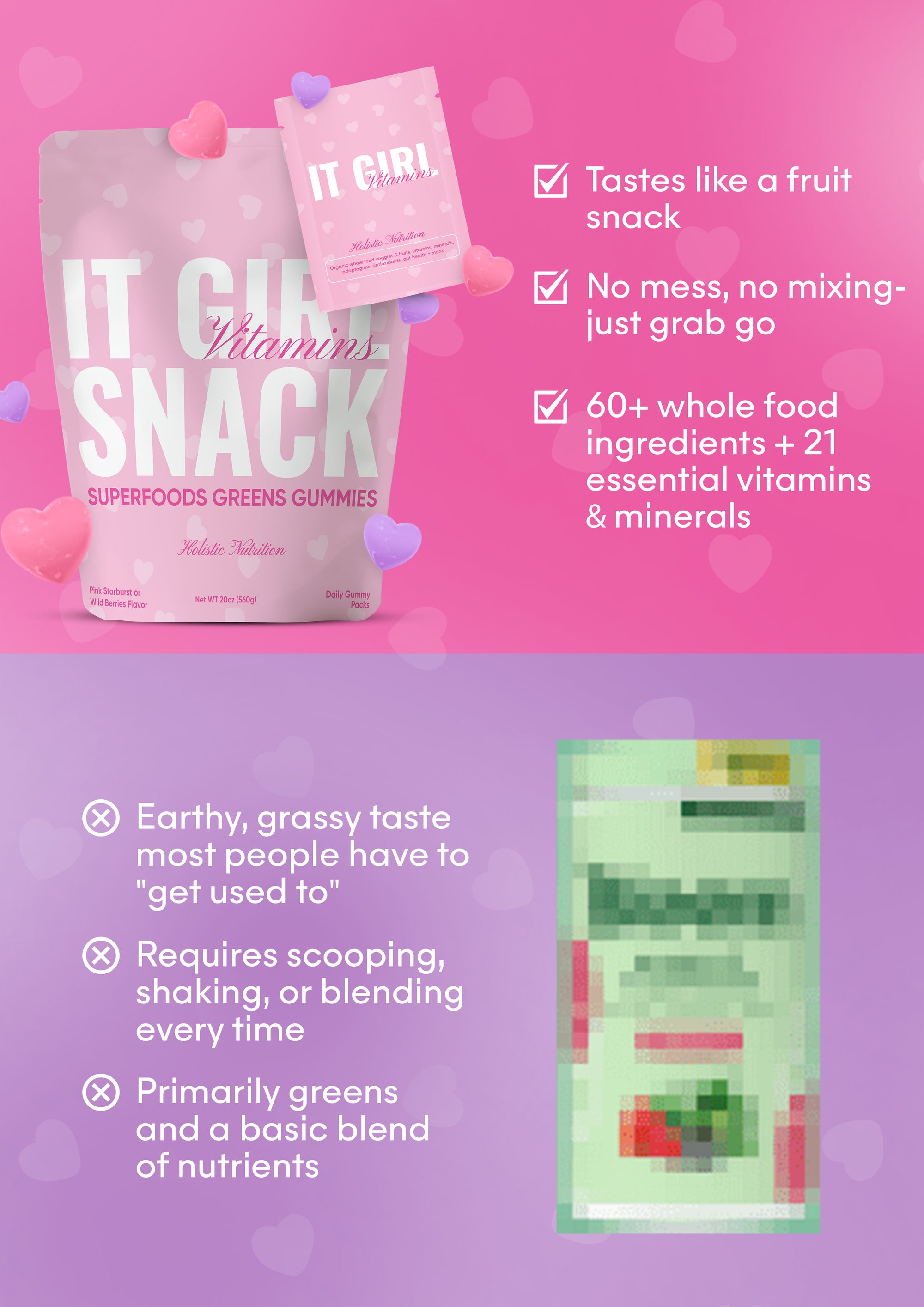 It Girl Snack - Superfood Greens Gummies