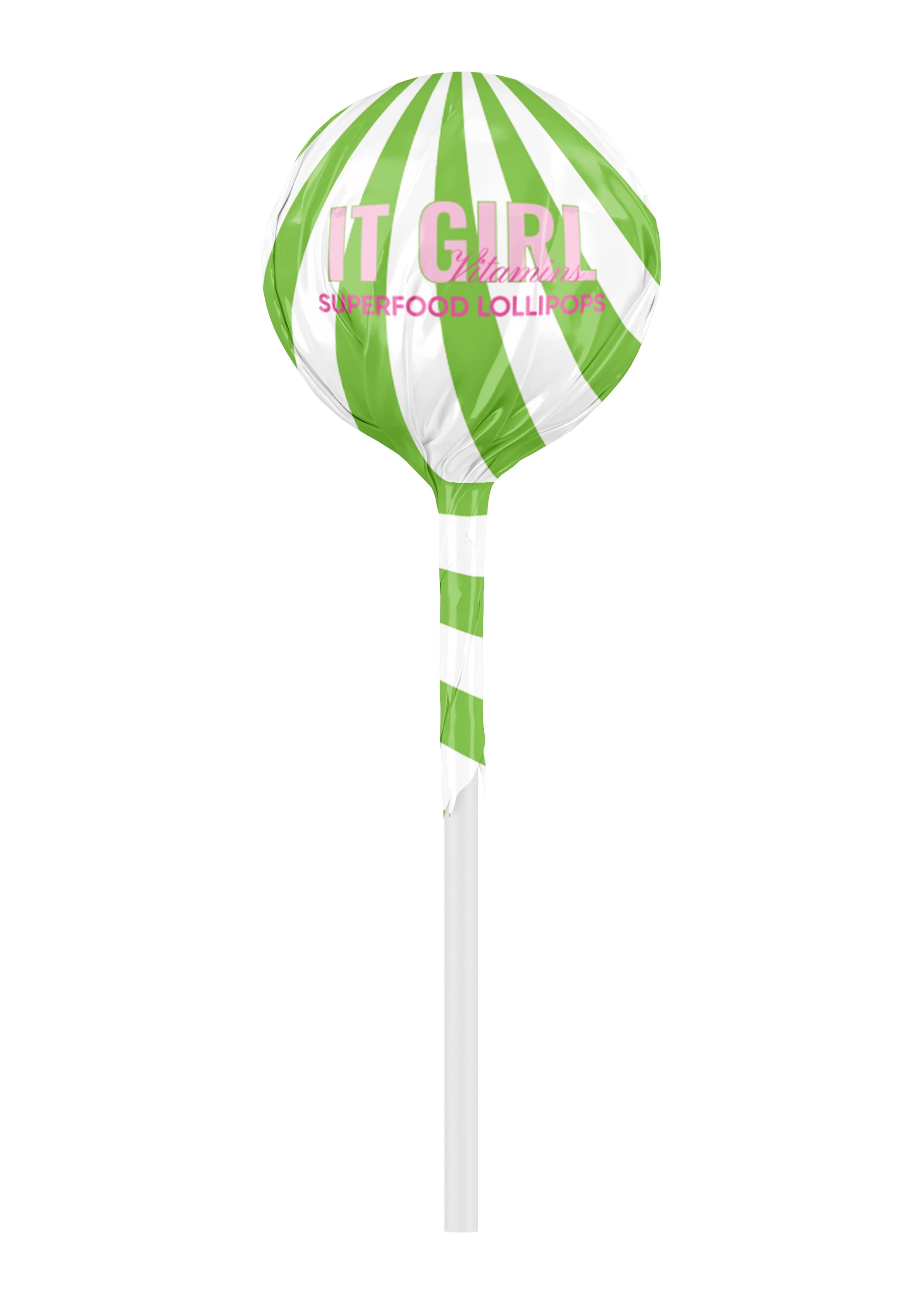 It Girl Superfood Greens Lollipops - Vegan Candy with Supergreens, Vitamins & Antioxidants