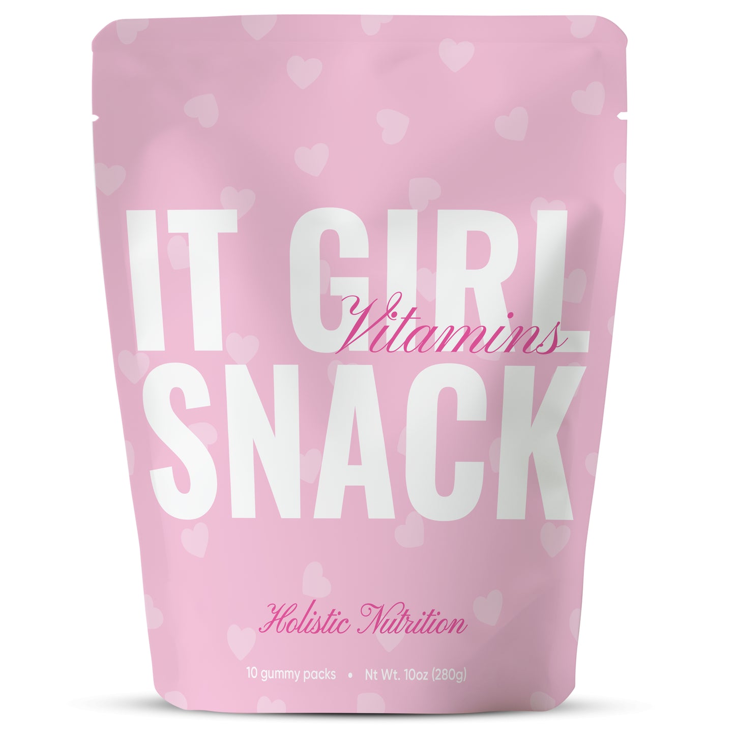 It Girl Snack: Vegan Fruit Snacks - Daily Glow Gummies, Super Greens Gummies, Superfood Gummy Bears with Organic Whole Food Fruits, Veggies & Multi-Vitamins - Pink Starburst Strawberry & Berries Sweet Heart Candy for Women, Teens, Girls