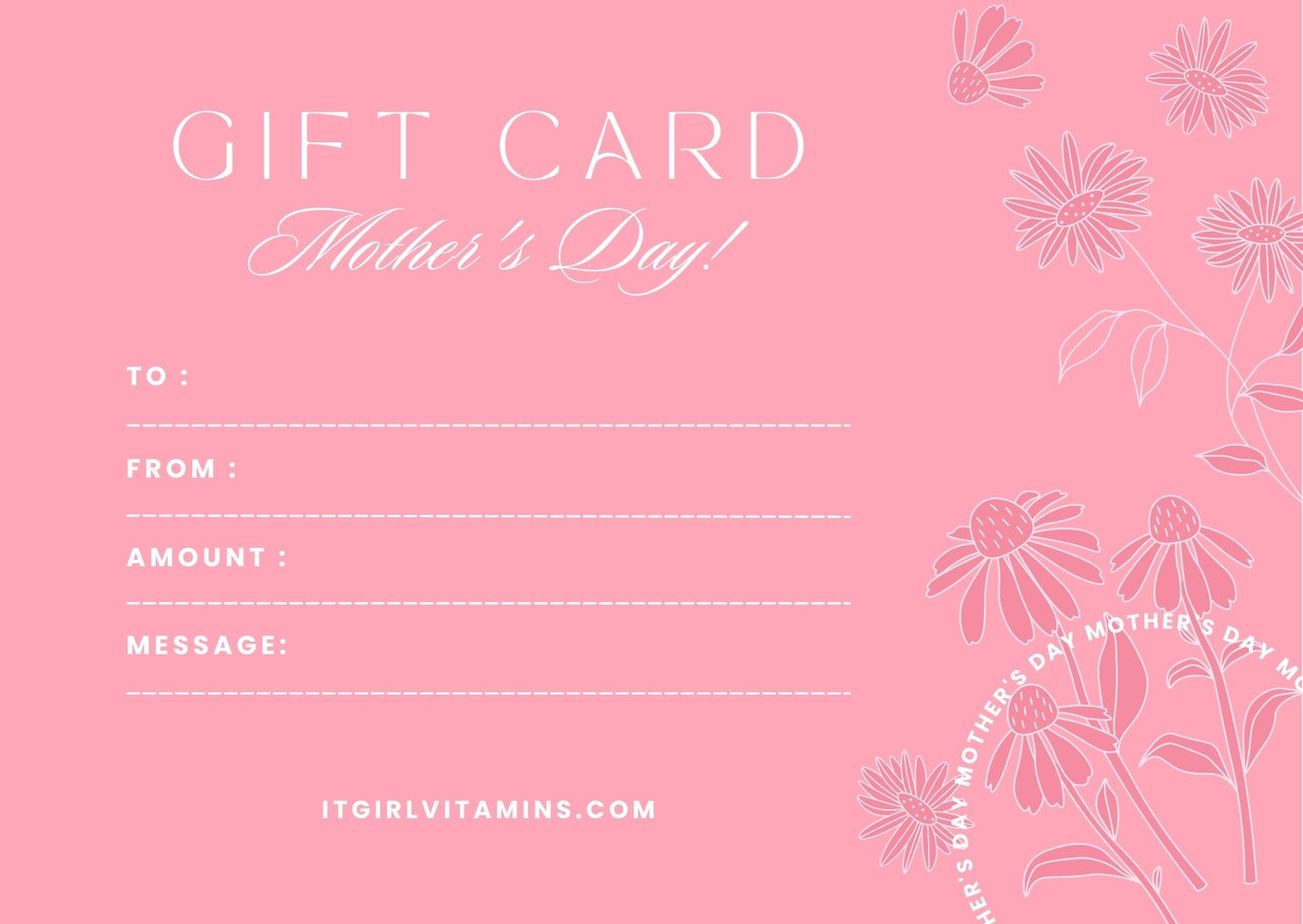 Vitamin gift card