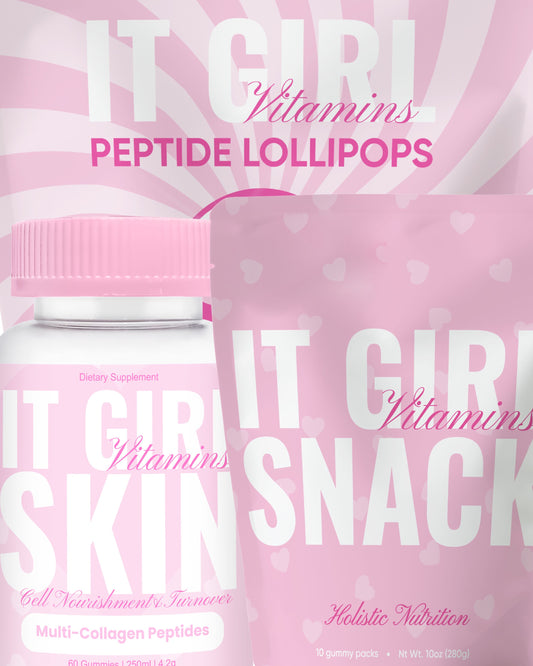 It Girl Glow Beauty Bundle – Collagen, Skin, and Hair Vitamin Gummies for Women 3pack