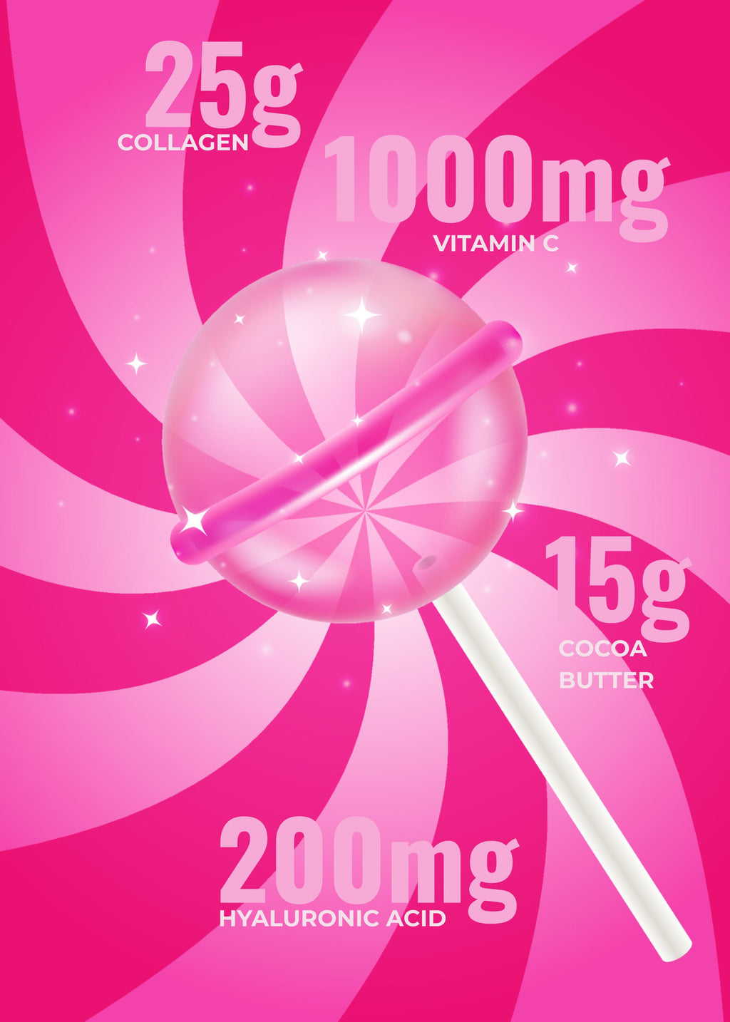 It Girl Beauty Lollipops - Collagen Peptides & Vitamin C Healthy Candy for Skin, Hair, Nails