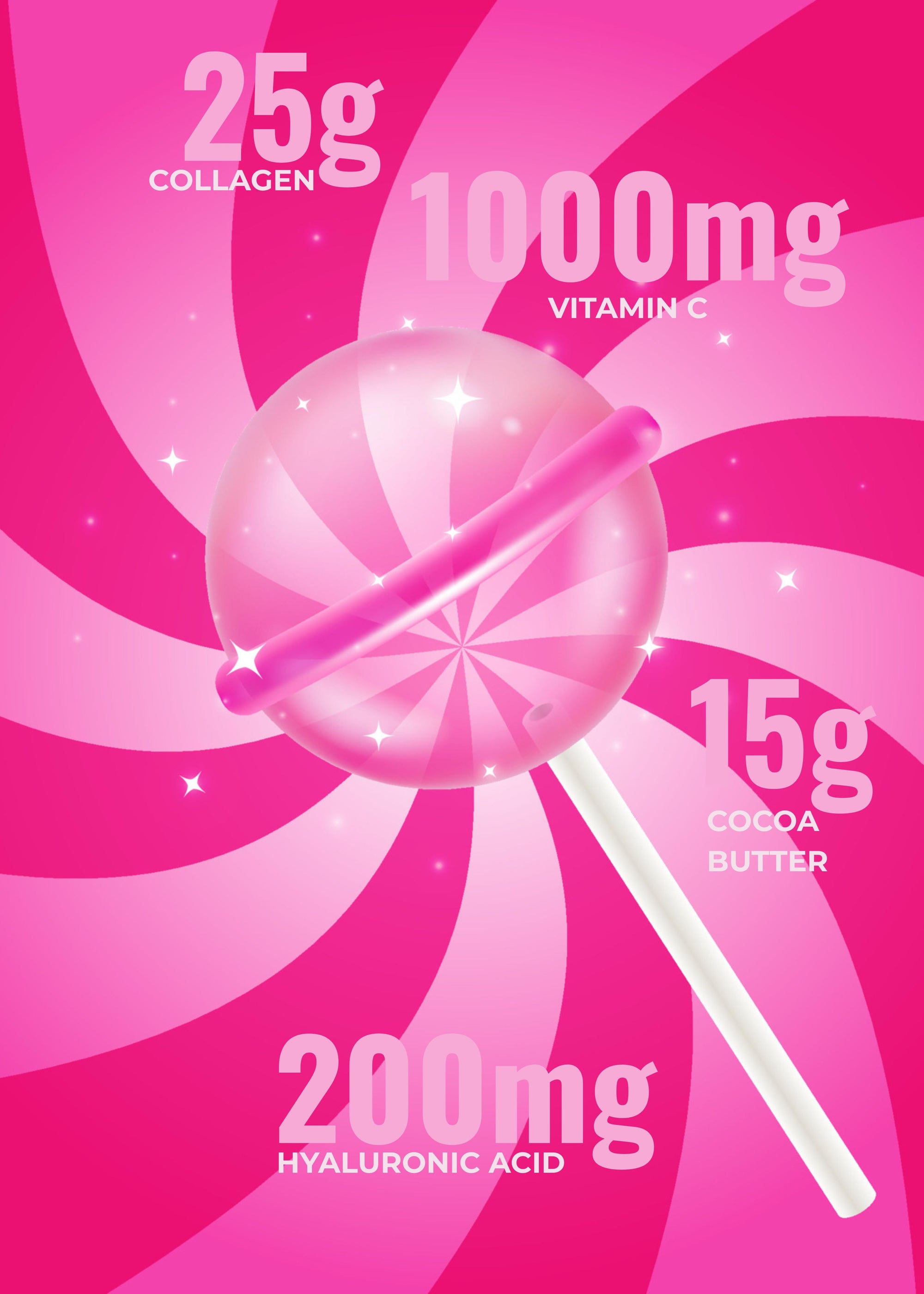 It Girl Beauty Lollipops - Collagen Peptides & Vitamin C Healthy Candy for Skin, Hair, Nails