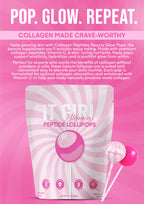 It Girl Beauty Lollipops - Collagen Peptides & Vitamin C Healthy Candy for Skin, Hair, Nails