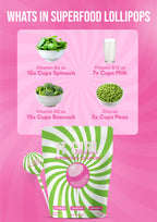It Girl Superfood Greens Lollipops - Vegan Candy with Supergreens, Vitamins & Antioxidants