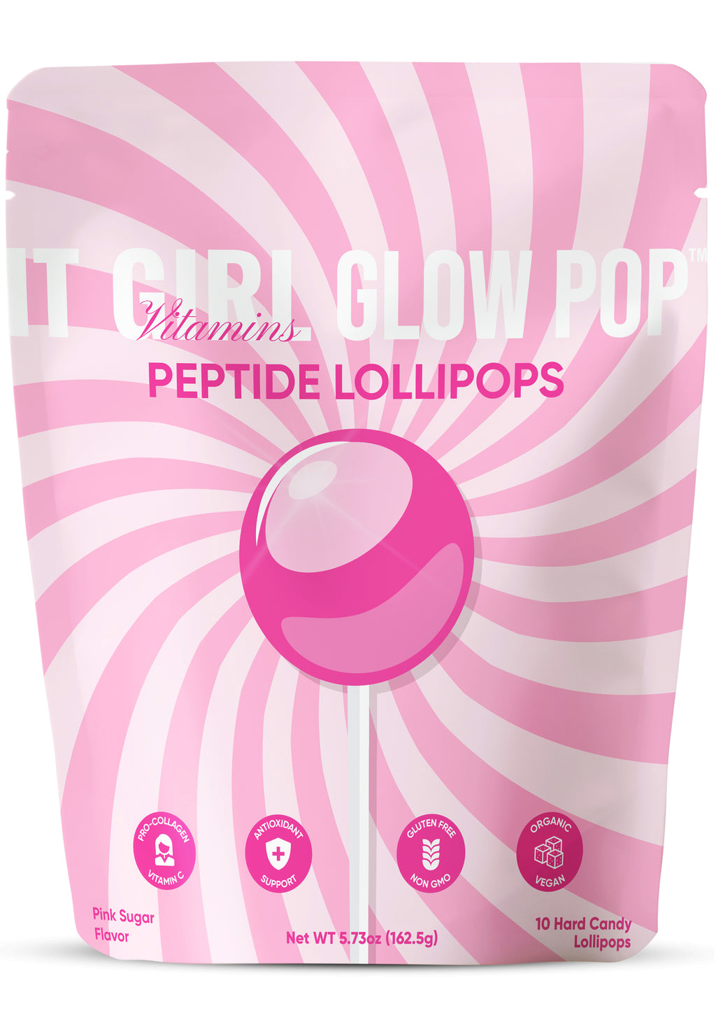 It Girl Beauty Lollipops - Collagen Peptides & Vitamin C Healthy Candy for Skin, Hair, Nails