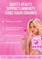 It Girl Beauty Lollipops - Collagen Peptides & Vitamin C Healthy Candy for Skin, Hair, Nails