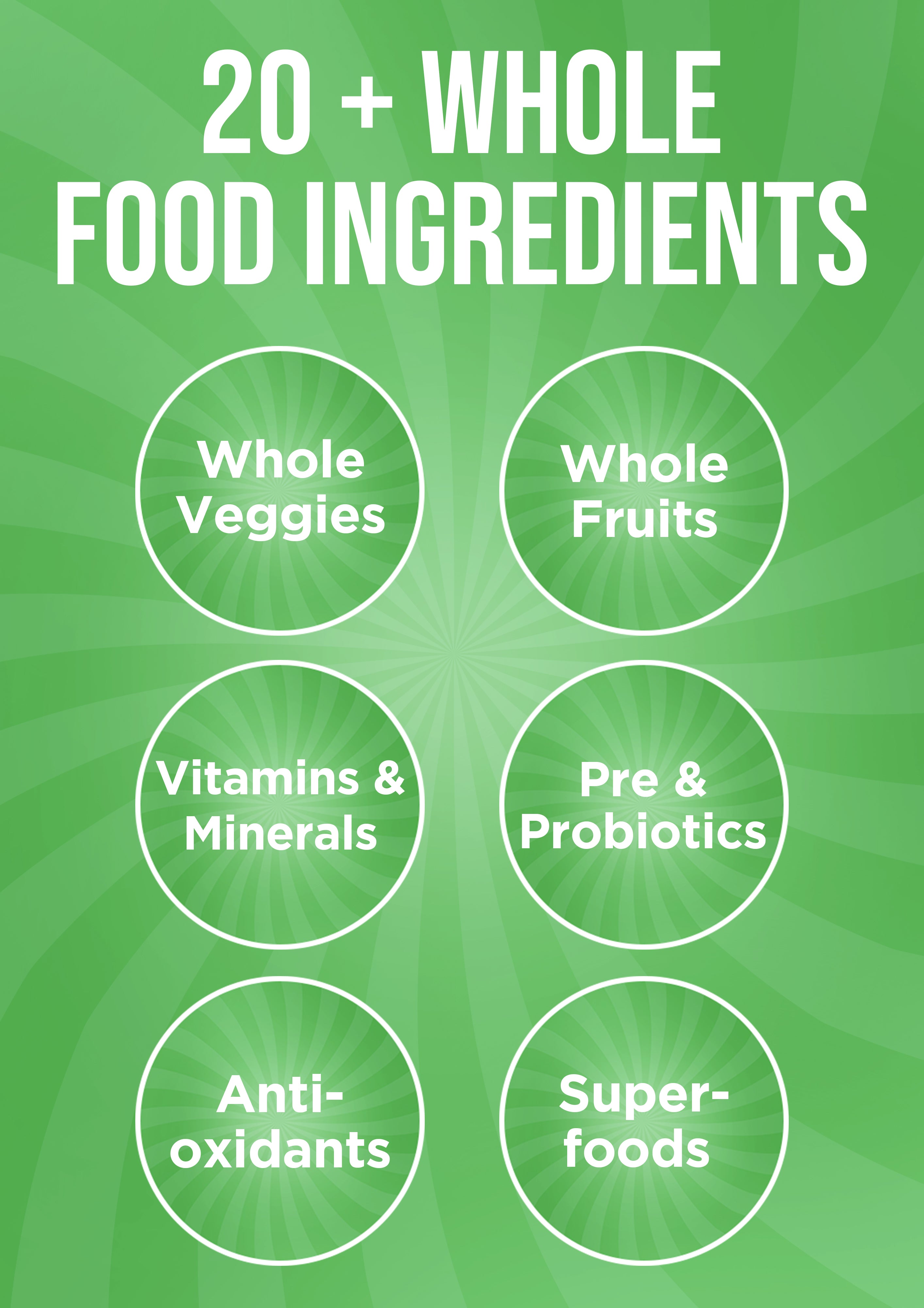 It Girl Greens Glow Pop™ 20 Gut Ingredients - Prebiotic Fiber + Probiotics