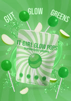 It Girl Greens Glow Pop™ 20 Gut Ingredients - Prebiotic Fiber + Probiotics