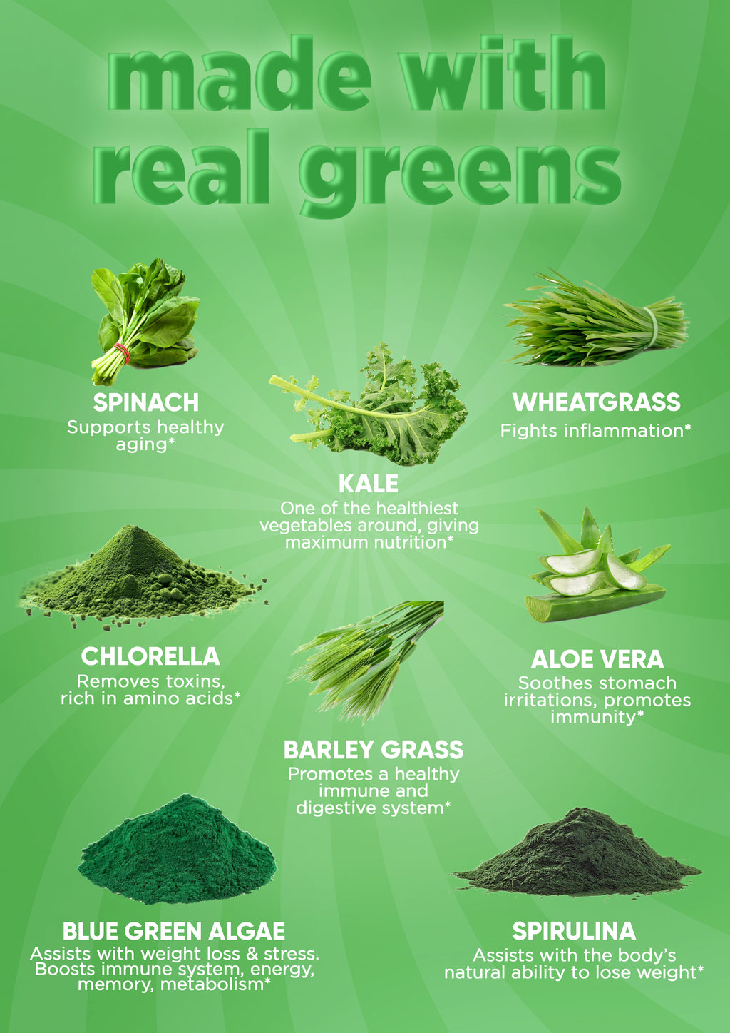 It Girl Greens Glow Pop™ 20 Gut Ingredients - Prebiotic Fiber + Probiotics
