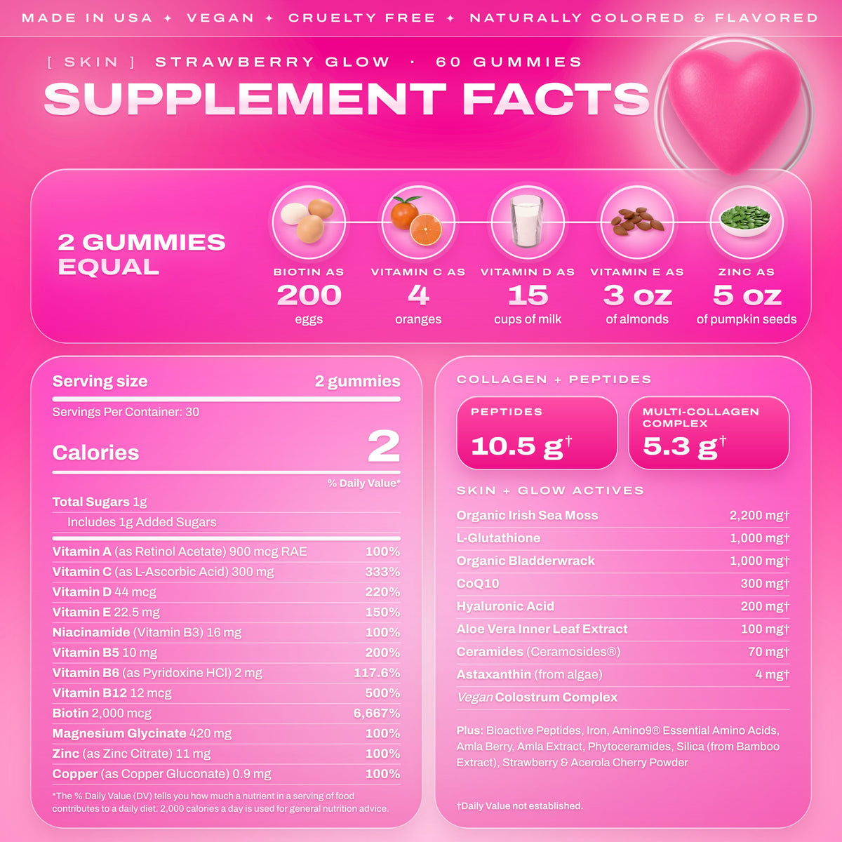 It Girl Skin Supplement Facts