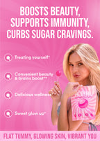 It Girl Beauty Lollipops - Collagen Peptides & Vitamin C Healthy Candy for Skin, Hair, Nails