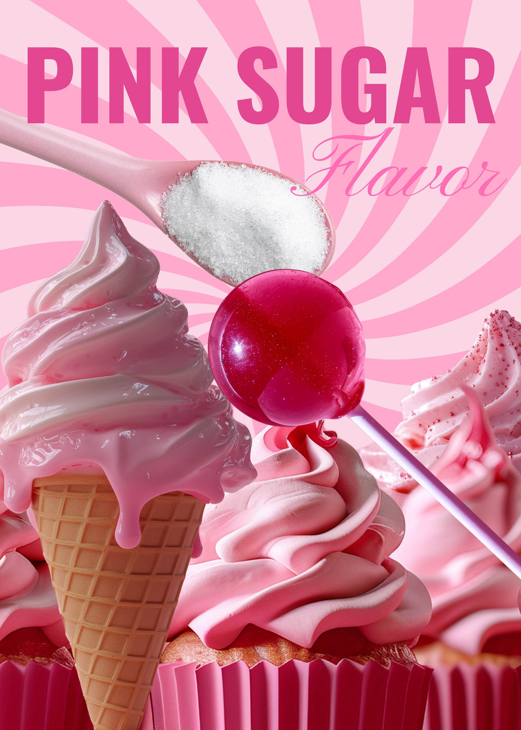 It Girl Vitamins pink sugar peptide lollipops with collagen peptides and vitamin C

Pink-themed dessert items with 'Pink Sugar Flavor' text on a pink and white striped background.